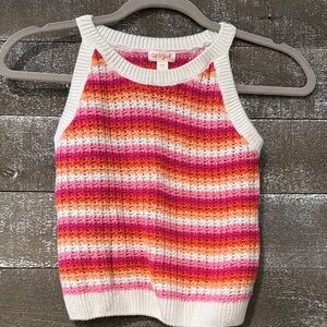 Cat & Jack Pink and Orange Knit Top